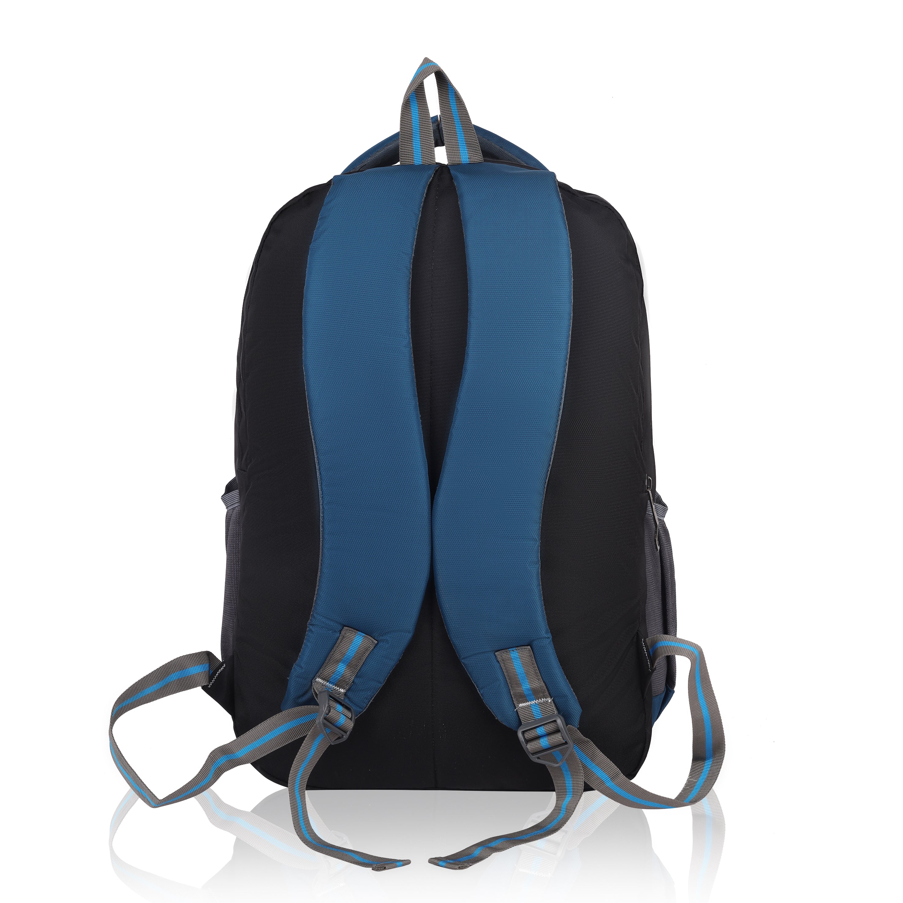 Reflective Stripes Backpack with Unique Button Patch - Stand Out in Style