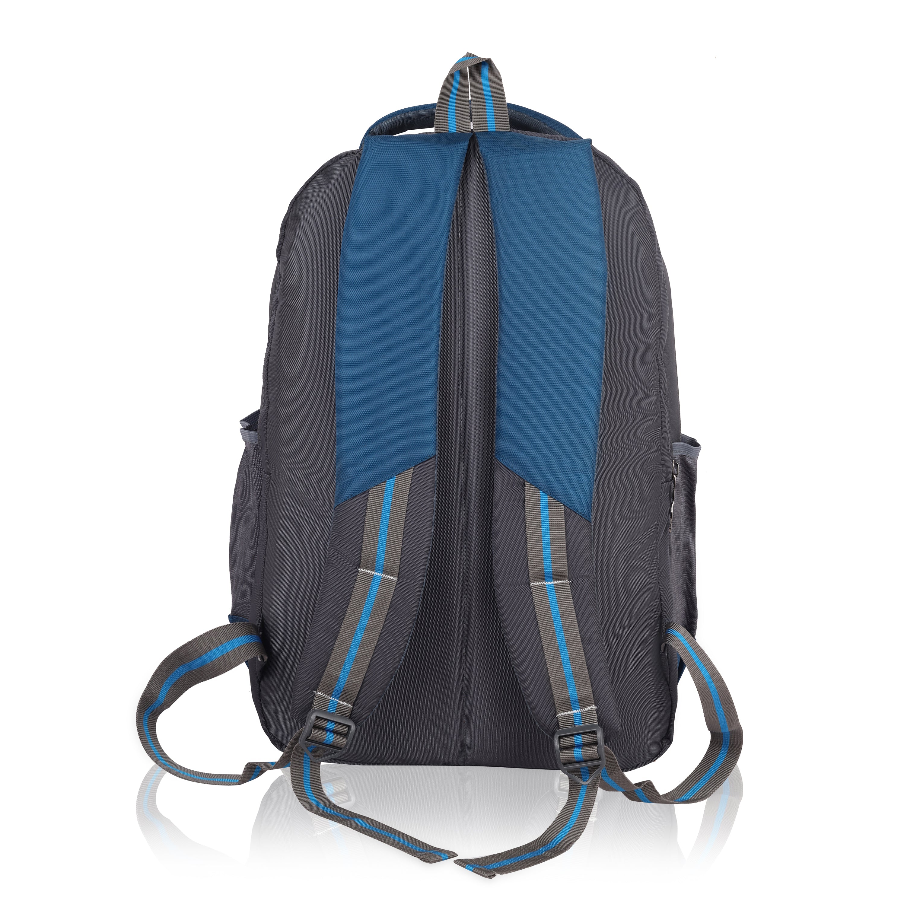 Reflective Stripes Backpack with Unique Button Patch - Stand Out in Style