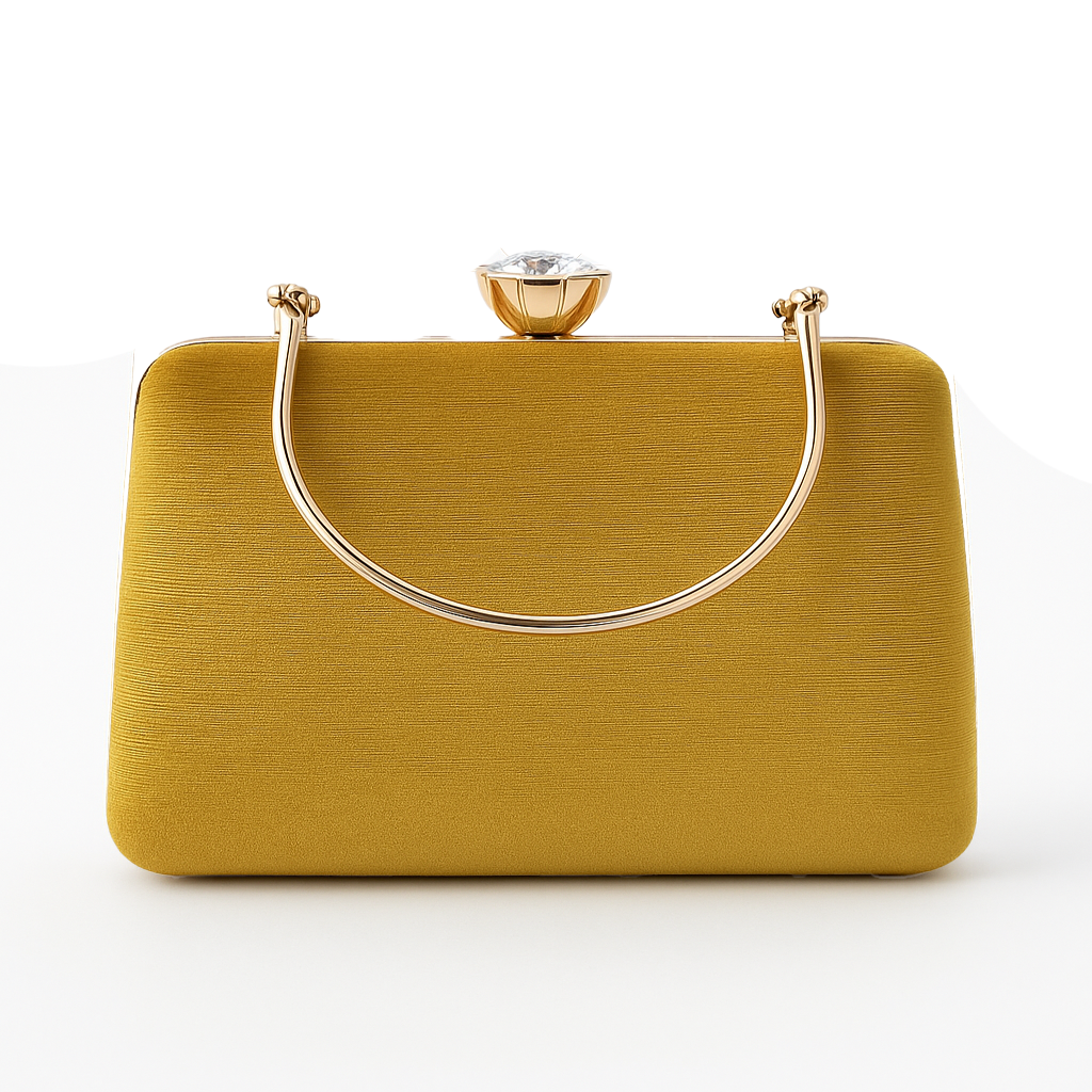 Royal Gold Tassel Clutch