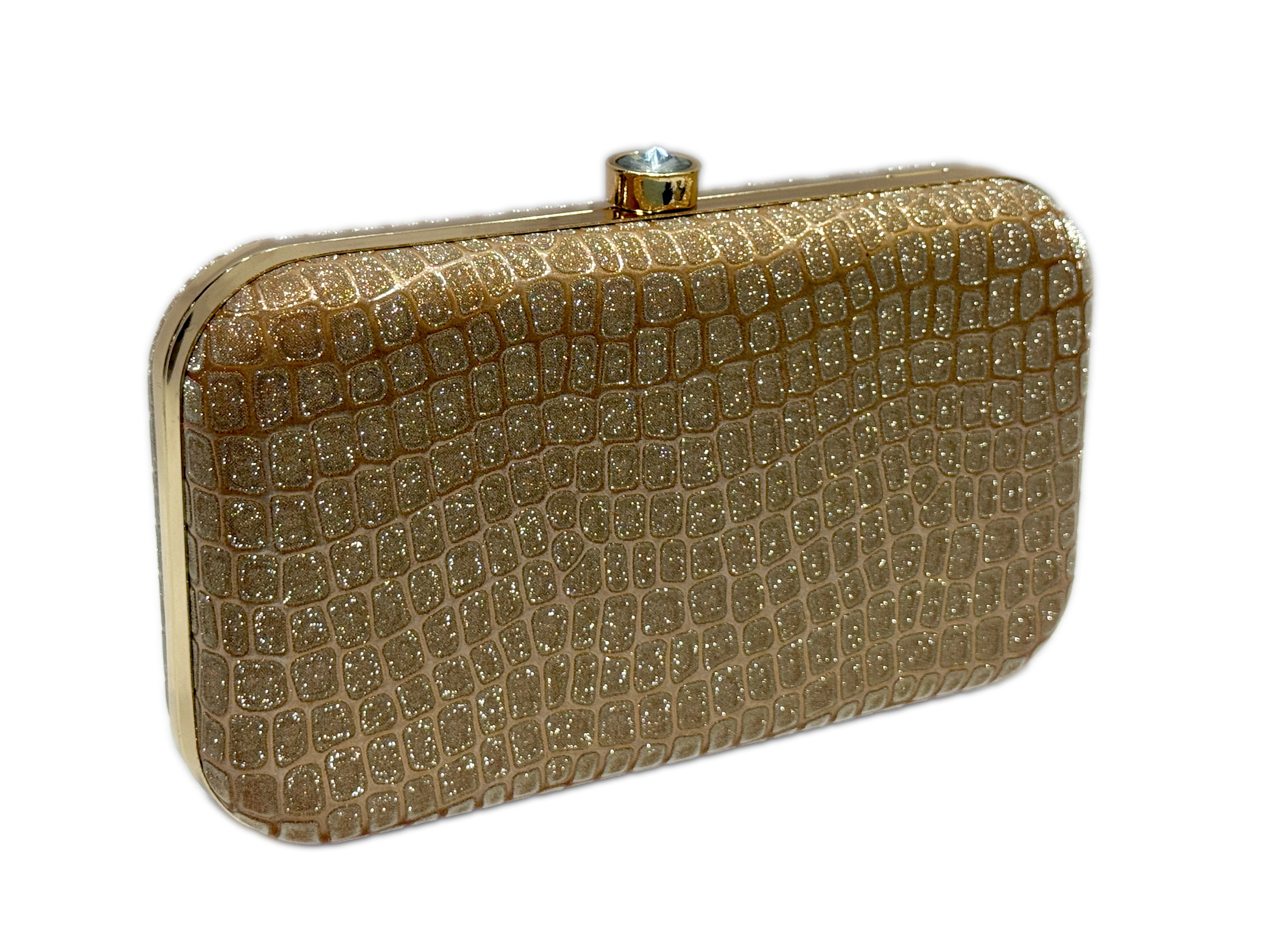 Gold Glitter Party Clutch
