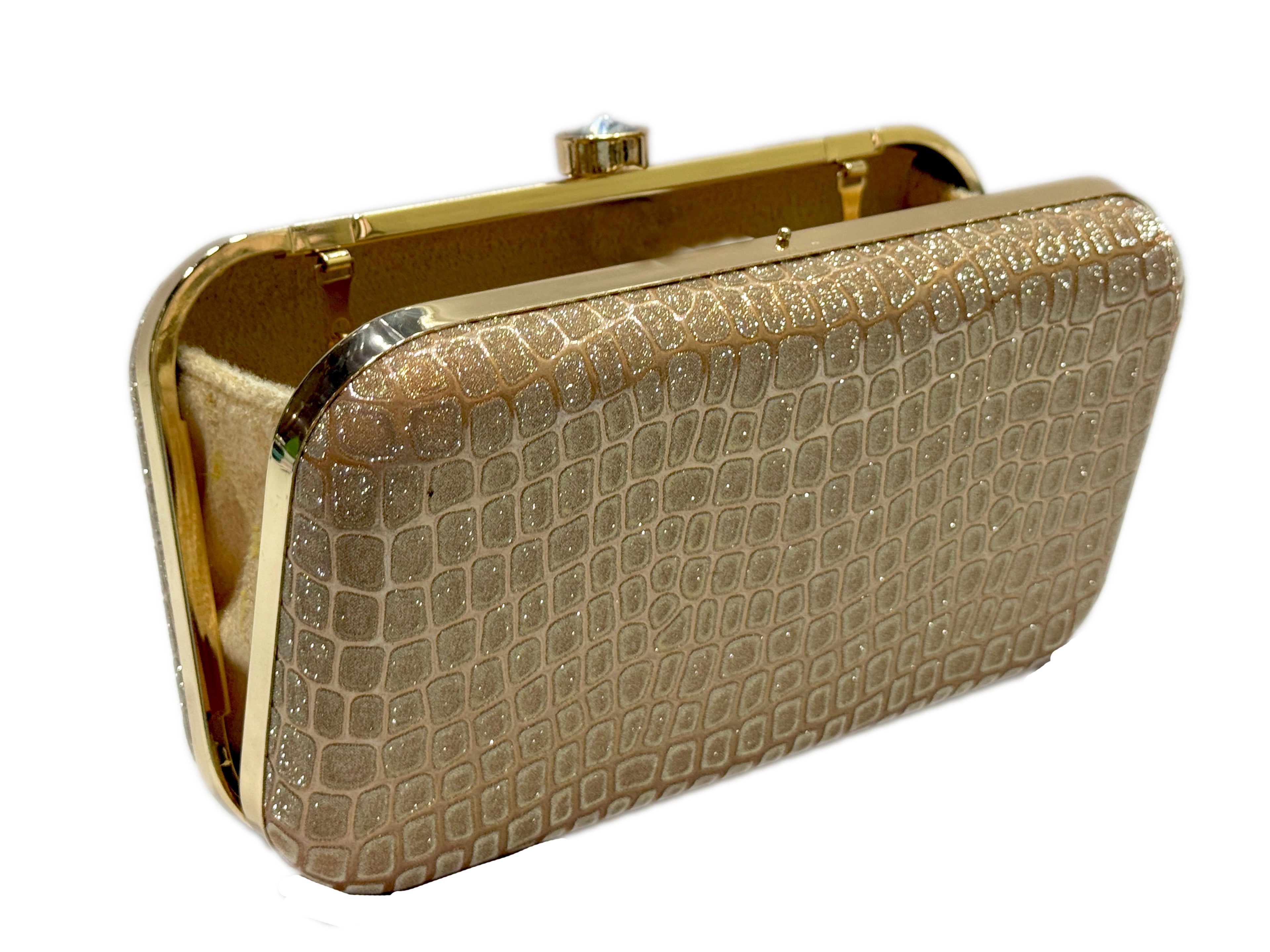 Gold Glitter Party Clutch