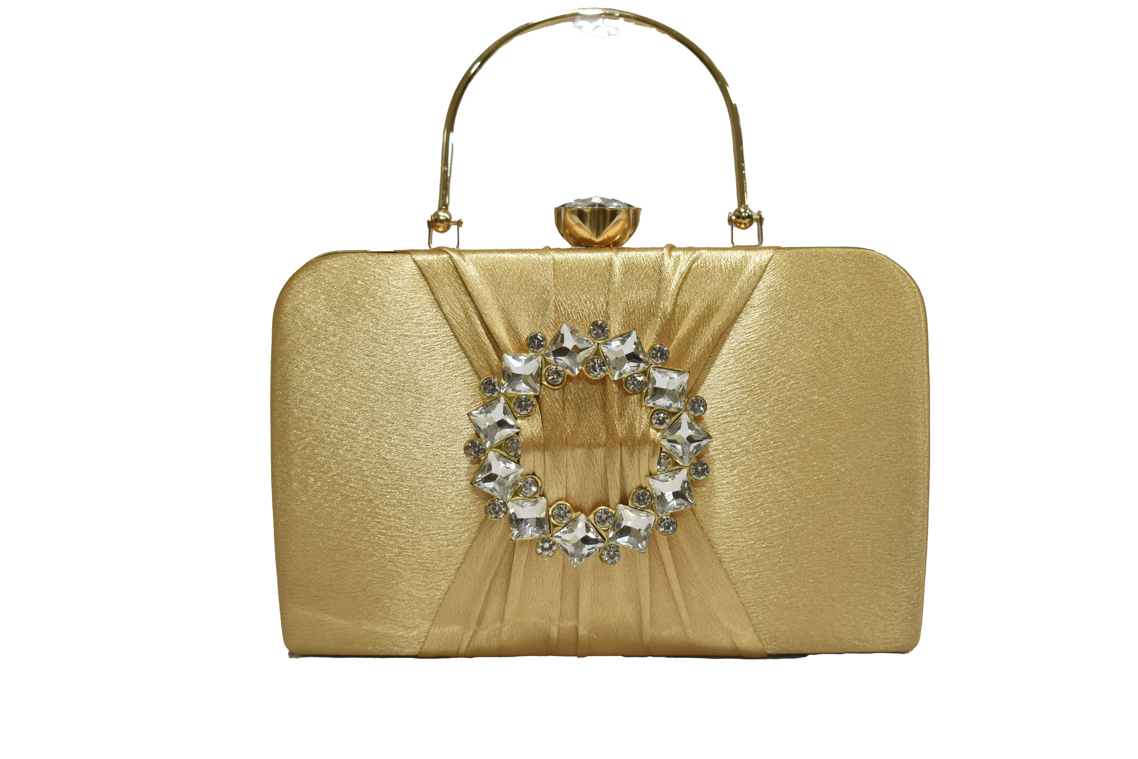 Gold Stone Ring Clutch