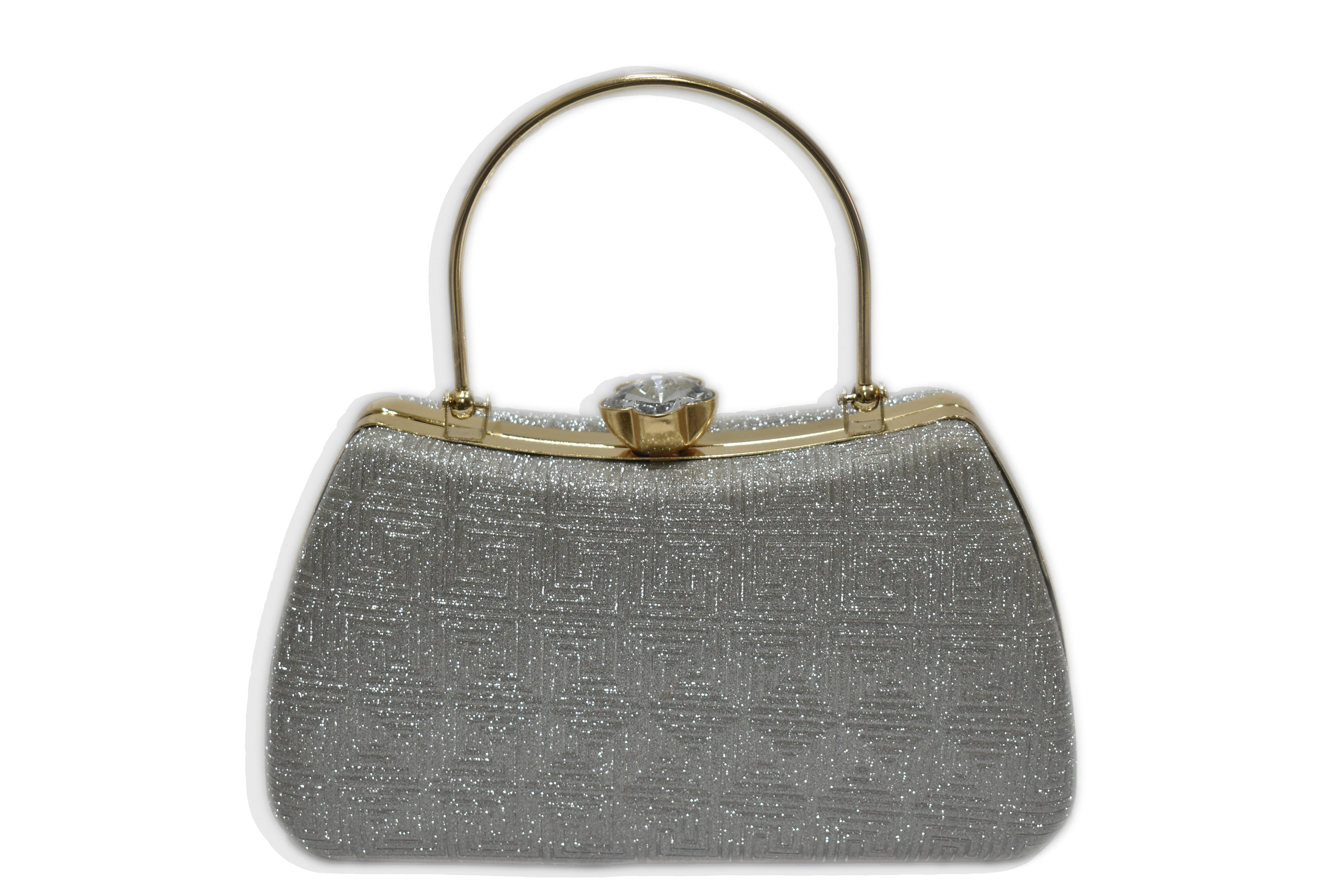 Silver Handle Clutch